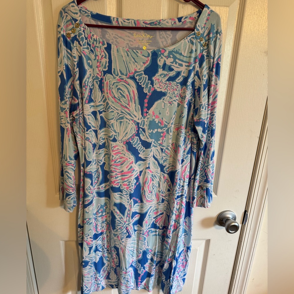 Lilly Pulitzer Blue and Pink Dress